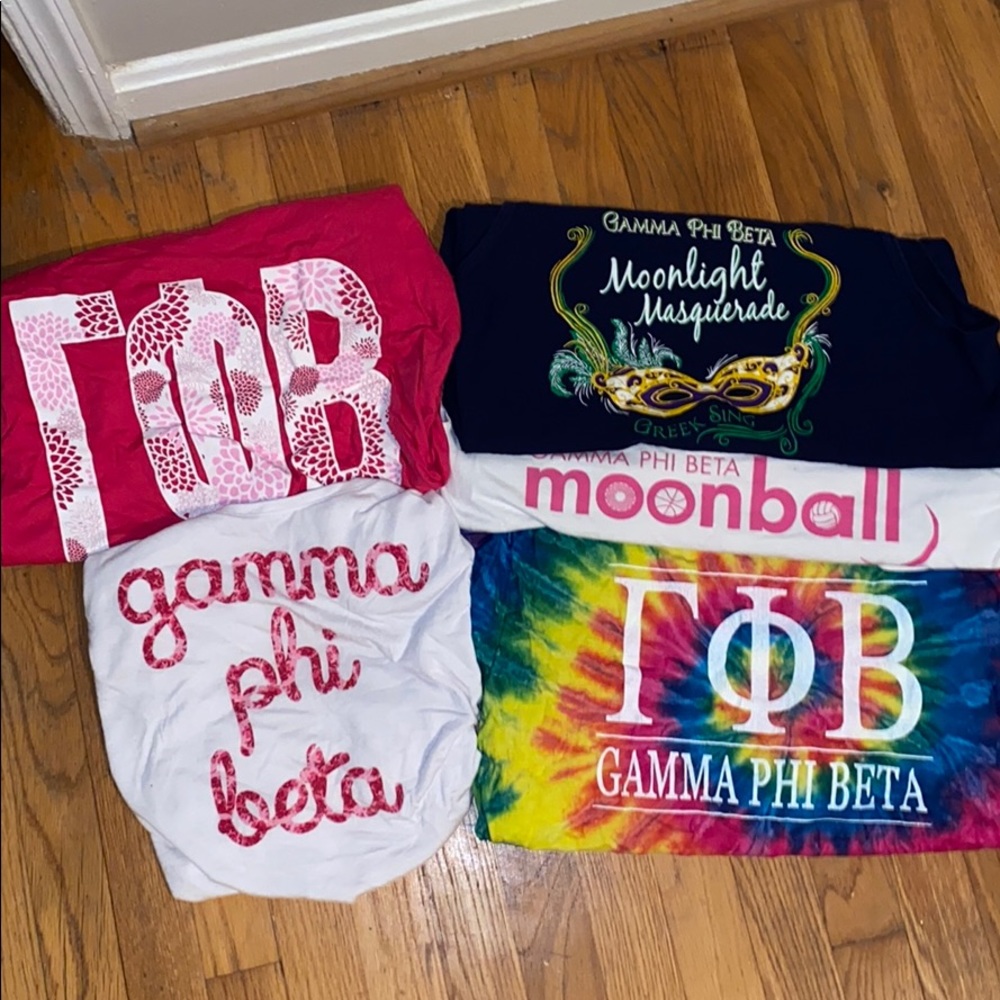 Gamma Phi Beta tee shirt bundle